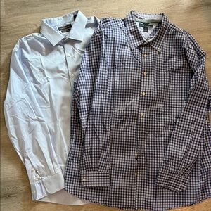 Men's Blue and Checkered Shirts